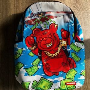 Spray ground backpack